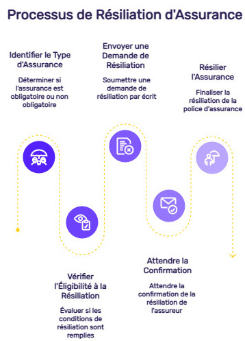 infographie lettre résiliation assurance