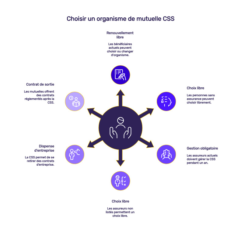 infographie liste mutuelles css