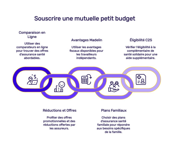 infographie mutuelle petit budget